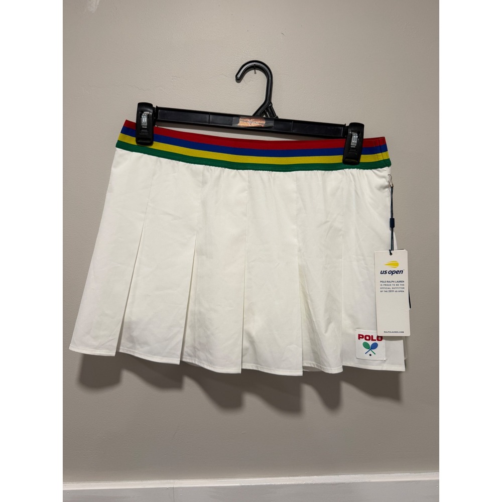 Polo Ralph Lauren Performance Skort US Open White Preppy Women Size Medium NWT